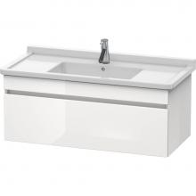 Duravit DS638900718 - Duravit DuraStyle One Drawer Wall-Mount Vanity Unit Concrete Gray|White