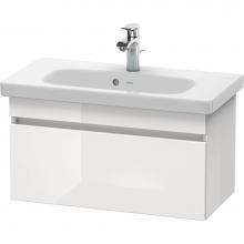 Duravit DS639902118 - Duravit DuraStyle Wall-Mount Vanity Unit Walnut Dark|White