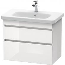 Duravit DS648107543 - Duravit DuraStyle Two Drawer Wall-Mount Vanity Unit Linen|Basalt