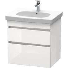 Duravit DS648307518 - Duravit DuraStyle Two Drawer Wall-Mount Vanity Unit Linen|White