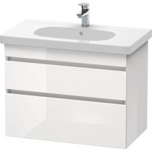 Duravit DS648407543 - Duravit DuraStyle Two Drawer Wall-Mount Vanity Unit Linen|Basalt