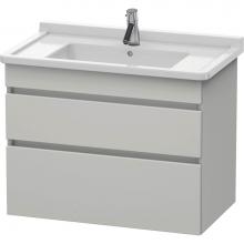 Duravit DS648800707 - Duravit DuraStyle Two Drawer Wall-Mount Vanity Unit Concrete Gray