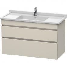 Duravit DS648909191 - Duravit DuraStyle Two Drawer Wall-Mount Vanity Unit Taupe