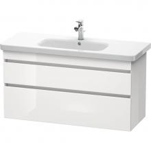 Duravit DS649502118 - Duravit DuraStyle Two Drawer Wall-Mount Vanity Unit Walnut Dark|White