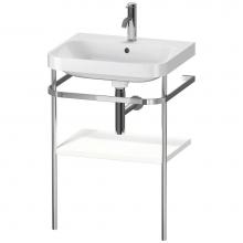 Duravit HP4835O3636 - Happy D.2 Plus C-Shaped Vanity Kit with Sink and Metal Console White