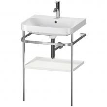 Duravit HP4835O3939 - Happy D.2 Plus C-Shaped Vanity Kit with Sink and Metal Console Nordic White