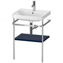 Duravit HP4835O9898 - Happy D.2 Plus C-Shaped Vanity Kit with Sink and Metal Console Midnight Blue