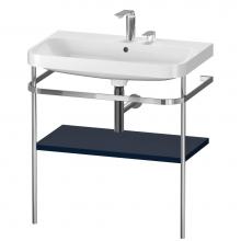 Duravit HP4837E9898 - Happy D.2 Plus C-Shaped Vanity Kit with Sink and Metal Console Midnight Blue