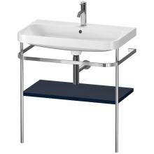 Duravit HP4837O9898 - Happy D.2 Plus C-Shaped Vanity Kit with Sink and Metal Console Midnight Blue