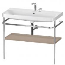 Duravit HP4838E7575 - Happy D.2 Plus C-Shaped Vanity Kit with Sink and Metal Console Linen