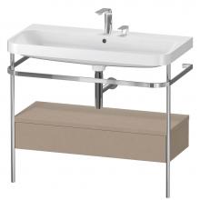 Duravit HP4843E7575 - Happy D.2 Plus C-Shaped Vanity Kit with Sink and Metal Console Linen