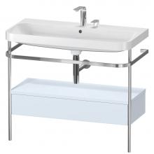 Duravit HP4843E9797 - Duravit Happy D.2 Plus C-Shaped Vanity Kit with Sink and Metal Console Light Blue