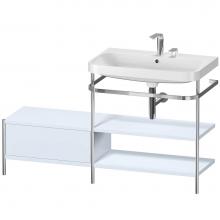 Duravit HP4847E9797 - Duravit Happy D.2 Plus C-Shaped Vanity Kit with Sink and Metal Console Light Blue