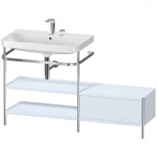 Duravit HP4852E9797 - Duravit Happy D.2 Plus C-Shaped Vanity Kit with Sink and Metal Console Light Blue