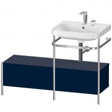 Duravit HP4855E9898 - Happy D.2 Plus C-Shaped Vanity Kit with Sink and Metal Console Midnight Blue