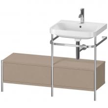 Duravit HP4855O7575 - Happy D.2 Plus C-Shaped Vanity Kit with Sink and Metal Console Linen