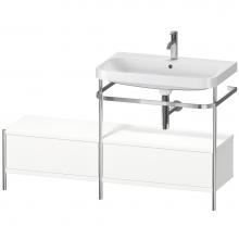 Duravit HP4857O3636 - Happy D.2 Plus C-Shaped Vanity Kit with Sink and Metal Console White