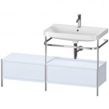 Duravit HP4857O9797 - Duravit Happy D.2 Plus C-Shaped Vanity Kit with Sink and Metal Console Light Blue