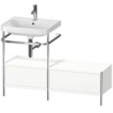 Duravit HP4860O3636 - Happy D.2 Plus C-Shaped Vanity Kit with Sink and Metal Console White