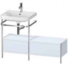 Duravit HP4860O9797 - Duravit Happy D.2 Plus C-Shaped Vanity Kit with Sink and Metal Console Light Blue