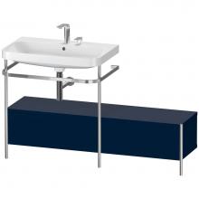 Duravit HP4862E9898 - Happy D.2 Plus C-Shaped Vanity Kit with Sink and Metal Console Midnight Blue