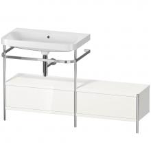 Duravit HP4862N2222 - Happy D.2 Plus C-Shaped Vanity Kit with Sink and Metal Console White