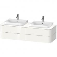 Duravit HP4974B2222 - Happy D.2 Plus Four Drawer Wall-Mount Vanity Unit White