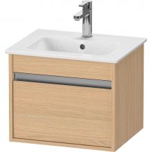 Duravit KT640403030 - Ketho One Drawer Wall-Mount Vanity Unit Natural Oak