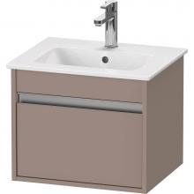 Duravit KT640404343 - Ketho One Drawer Wall-Mount Vanity Unit Basalt