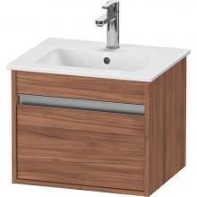 Duravit KT640407979 - Ketho One Drawer Wall-Mount Vanity Unit Walnut