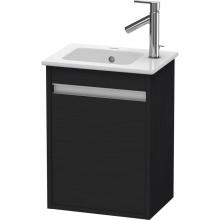 Duravit KT6417L1616 - Ketho One Door Wall-Mount Vanity Unit Oak Black