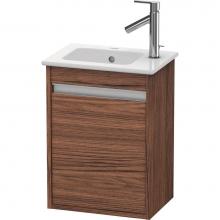 Duravit KT6417L2121 - Ketho One Door Wall-Mount Vanity Unit Walnut Dark