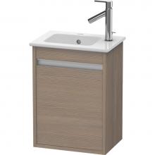 Duravit KT6417L3535 - Ketho One Door Wall-Mount Vanity Unit Oak Terra