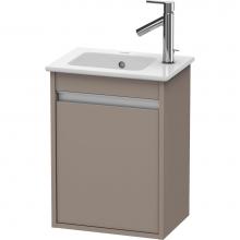 Duravit KT6417L4343 - Ketho One Door Wall-Mount Vanity Unit Basalt