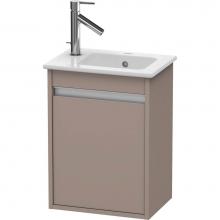 Duravit KT6417R4343 - Ketho One Door Wall-Mount Vanity Unit Basalt