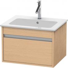 Duravit KT641803030 - Ketho One Drawer Wall-Mount Vanity Unit Natural Oak