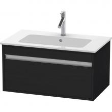 Duravit KT641901616 - Ketho One Drawer Wall-Mount Vanity Unit Oak Black