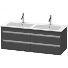 Duravit KT643304949 - Duravit Ketho Vanity Unit Wall-Mounted  Graphite Matte