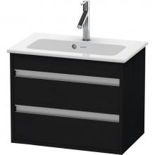 Duravit KT645201616 - Ketho Two Drawer Wall-Mount Vanity Unit Oak Black