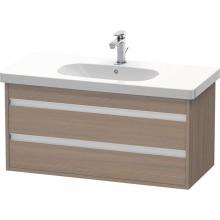 Duravit KT664803535 - Ketho Wall-Mount Vanity Unit Oak Terra