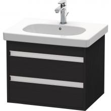 Duravit KT665001616 - Ketho Two Drawer Wall-Mount Vanity Unit Oak Black