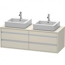 Duravit KT6657B9191 - Duravit Ketho Vanity Unit Wall-Mounted  Taupe Matte