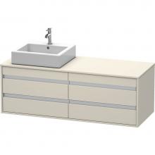 Duravit KT6657L9191 - Duravit Ketho Vanity Unit Wall-Mounted  Taupe Matte