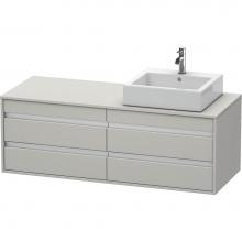 Duravit KT6657R0707 - Duravit Ketho Vanity Unit Wall-Mounted  Concrete Gray Matte