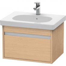 Duravit KT667003030 - Ketho One Drawer Wall-Mount Vanity Unit Natural Oak