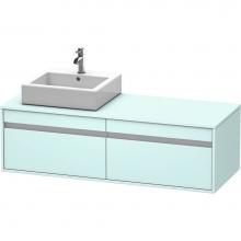 Duravit KT6697L0909 - Duravit Ketho Vanity Unit Wall-Mounted  Light Blue Matte