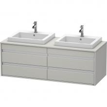 Duravit KT6757B0707 - Duravit Ketho Vanity Unit Wall-Mounted  Concrete Gray Matte