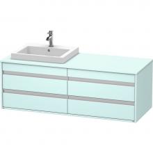 Duravit KT6757L0909 - Duravit Ketho Vanity Unit Wall-Mounted  Light Blue Matte