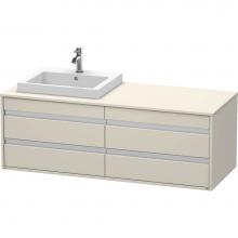 Duravit KT6757L9191 - Duravit Ketho Vanity Unit Wall-Mounted  Taupe Matte