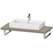 Duravit LC102C01111 - Duravit L-Cube Console with One Sink Cut-Out Cashmere Oak